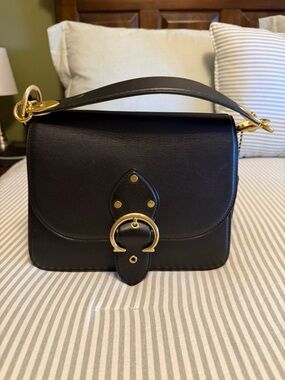 Coach Black Leather Beat Bag